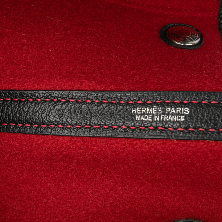 Hermès Ribbed Laine and Negonda Garden Party Voyage 49 Rouge