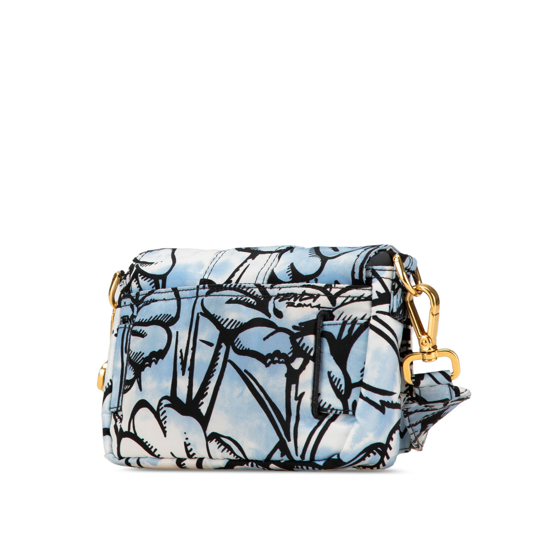 Fendi Joshua Vides Mini Nylon Convertible Baguette Sac porté croisé