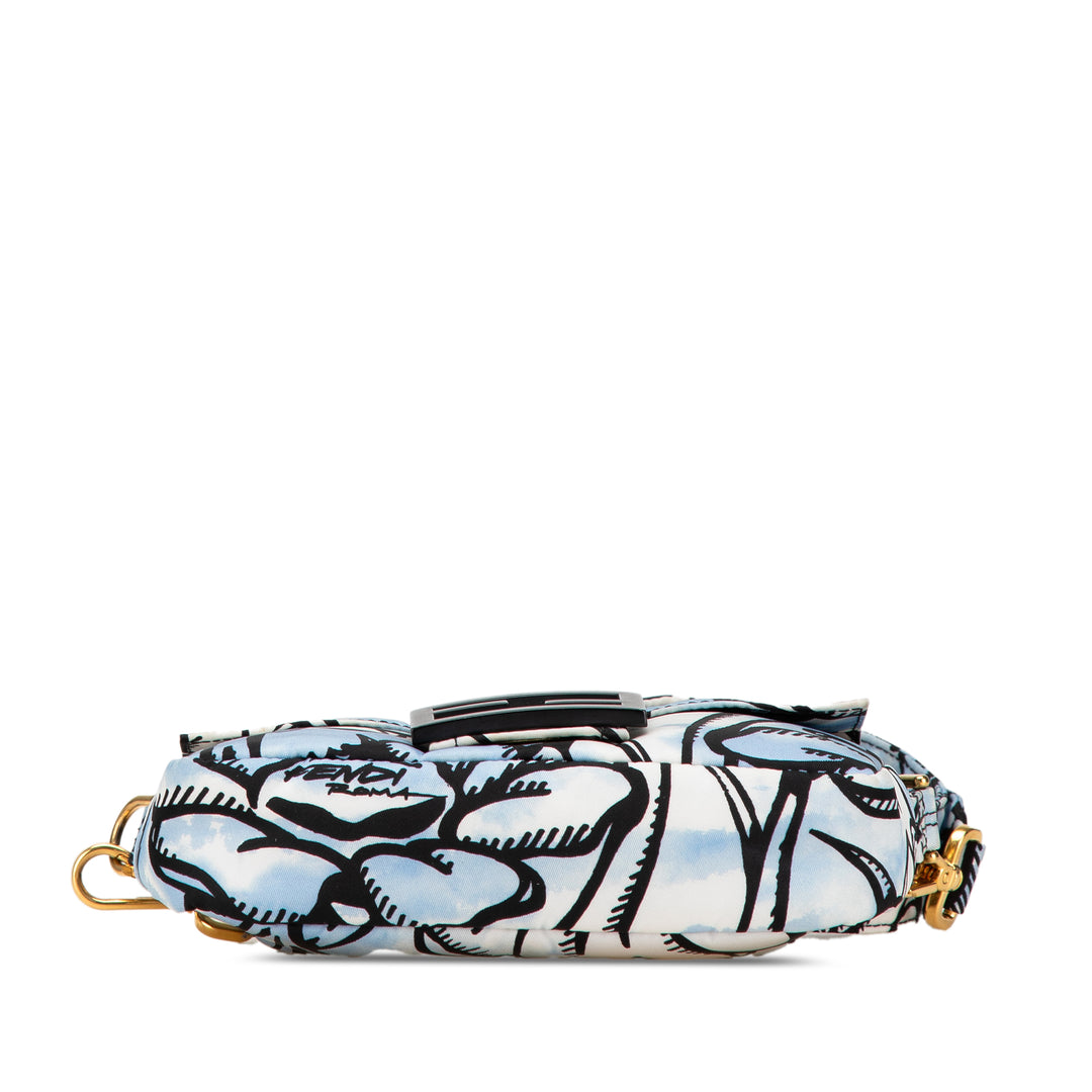 Fendi Joshua Vides Mini Nylon Convertible Baguette Sac porté croisé