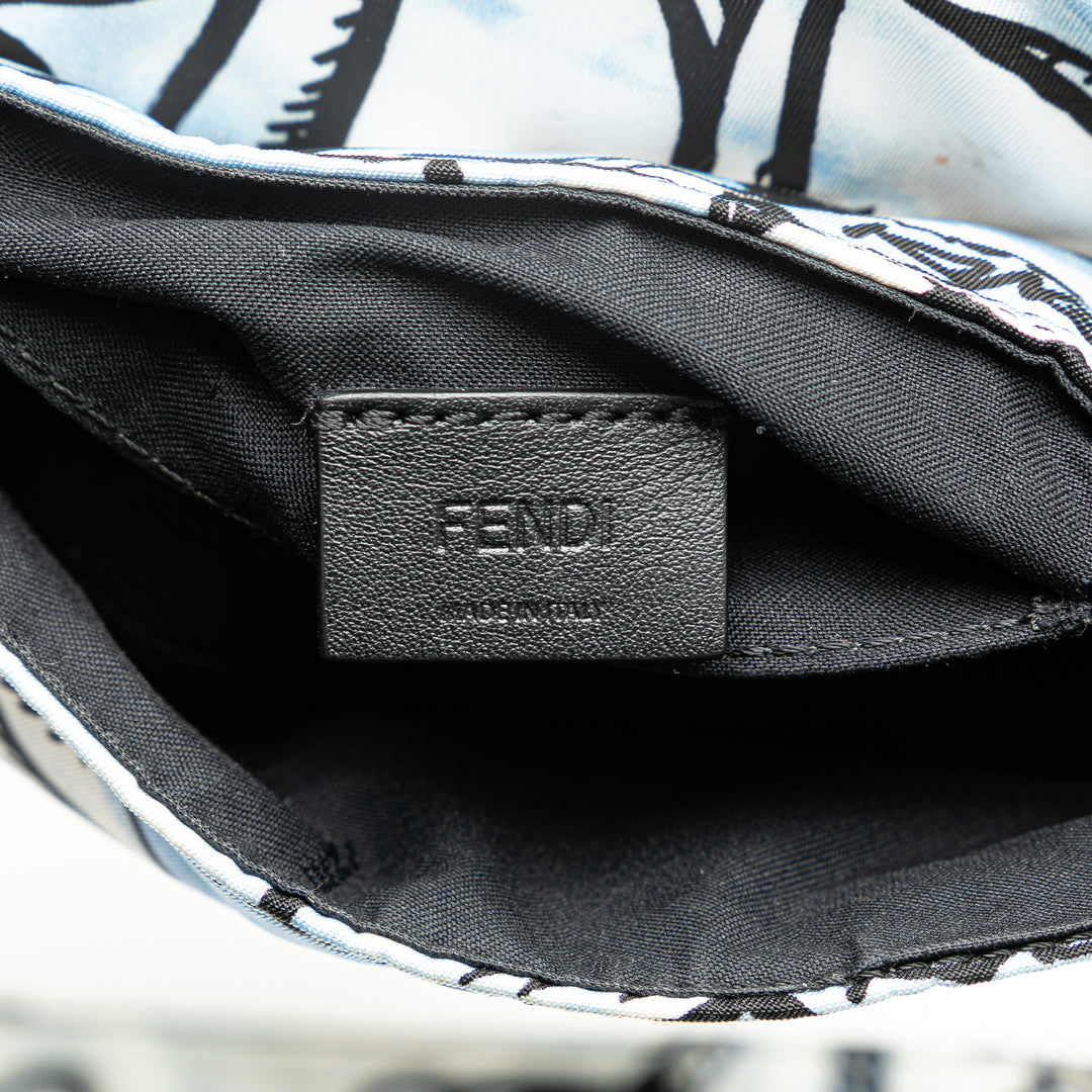 Fendi Joshua Vides Mini Nylon Convertible Baguette Sac porté croisé