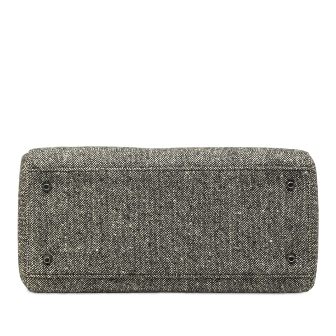 Lady Dior Moyen Tweed Gris