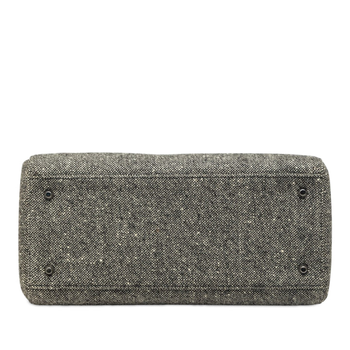 Lady Dior Moyen Tweed Gris