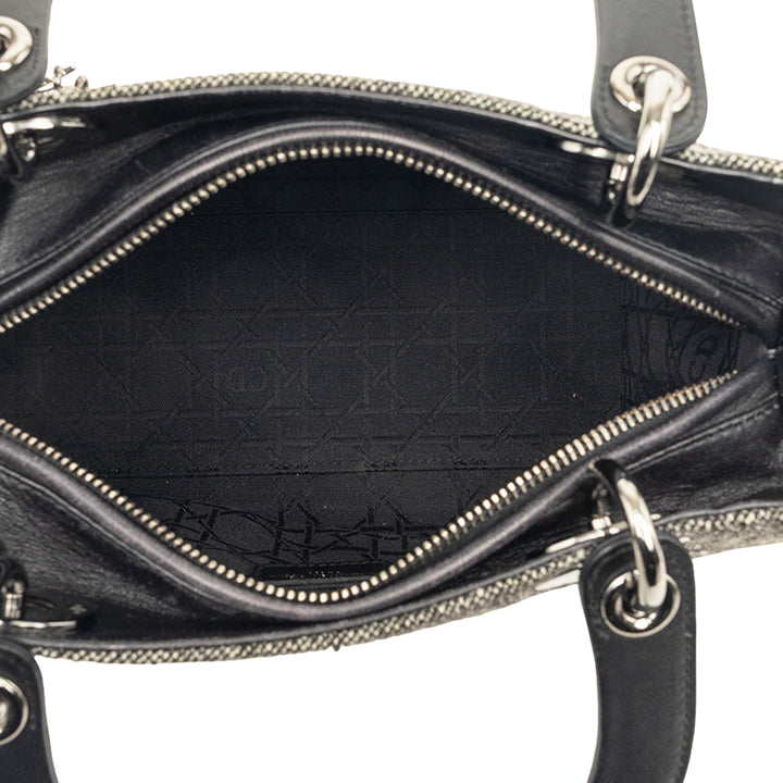 Lady Dior Moyen Tweed Gris