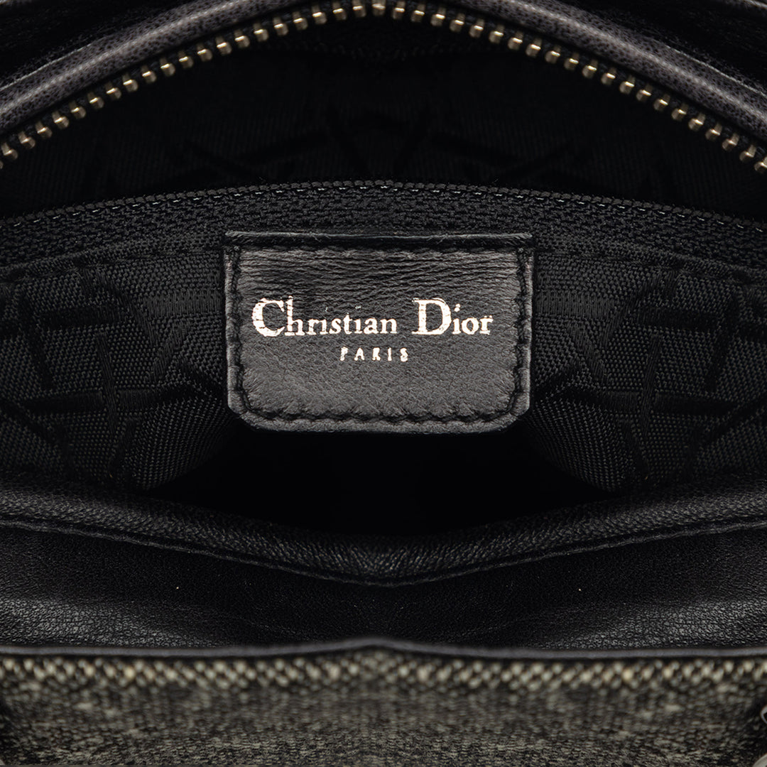 Lady Dior Moyen Tweed Gris