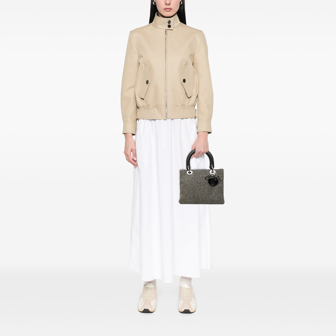Lady Dior Moyen Tweed Gris