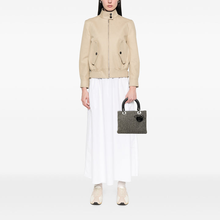 Lady Dior Moyen Tweed Gris