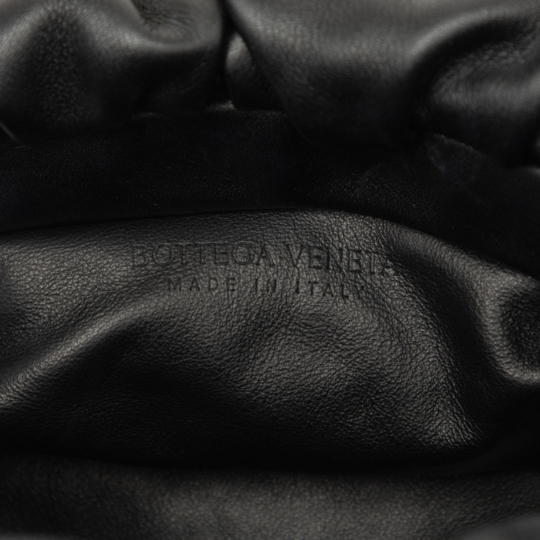Chaîne Pochette Cuir d'agneau Noir