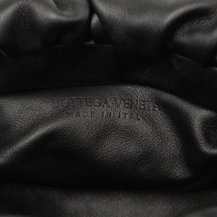Chaîne Pochette Cuir d'agneau Noir