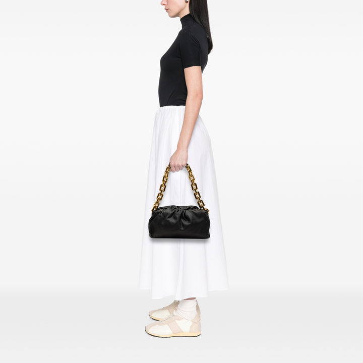 Chaîne Pochette Cuir d'agneau Noir