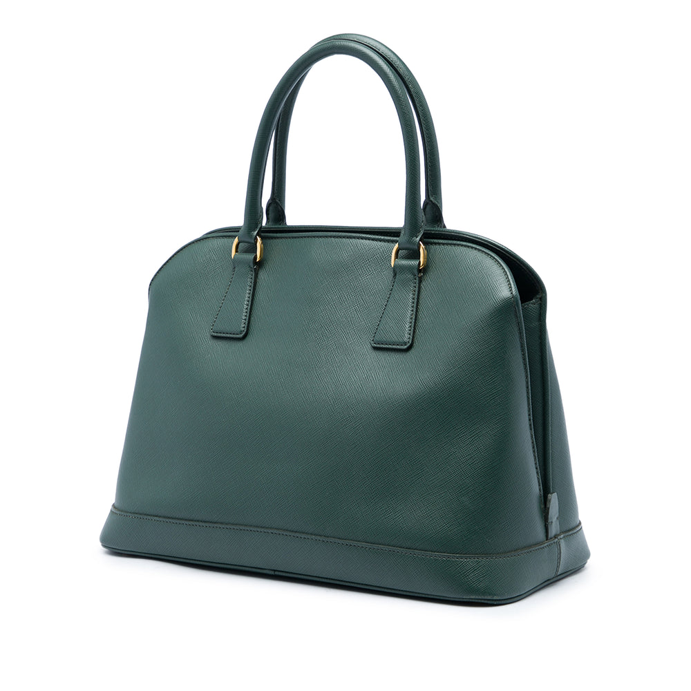 Prada Sac à main Lux Open Promenade Saffiano Moyen Vert – vue 2 – GABY PARIS