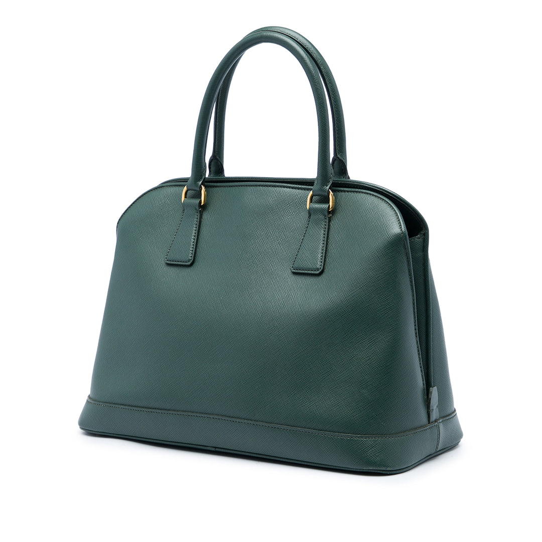 Prada Sac à main Lux Open Promenade Saffiano Moyen Vert – vue 2 – GABY PARIS
