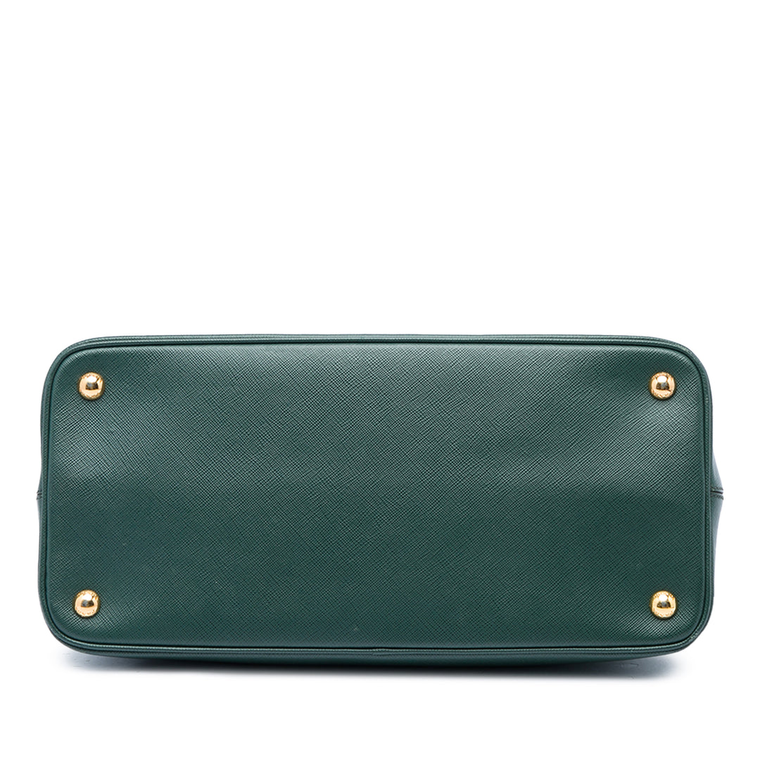 Prada Sac à main Lux Open Promenade Saffiano Moyen Vert – vue 3 – GABY PARIS