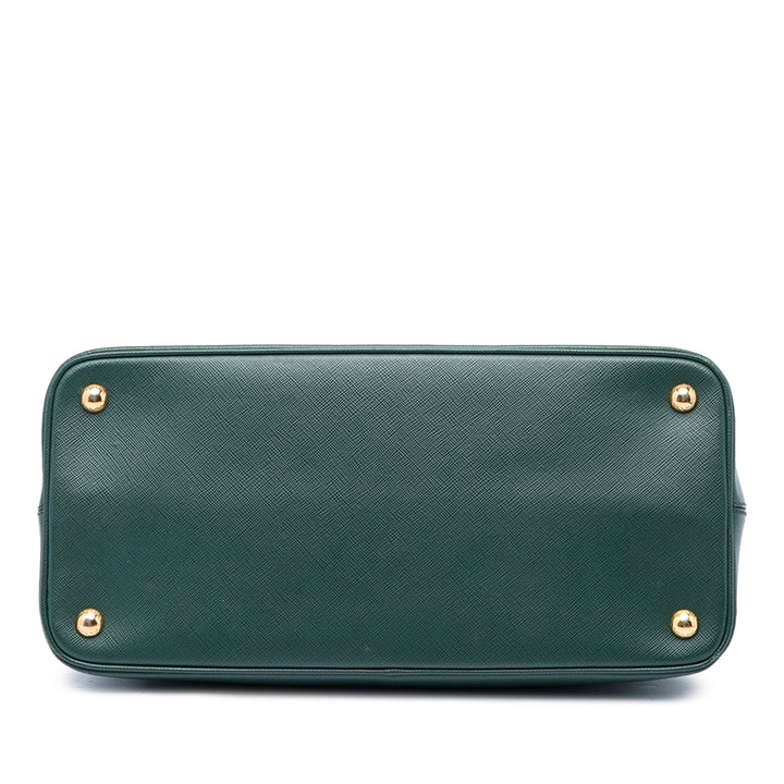 Prada Sac à main Lux Open Promenade Saffiano Moyen Vert – vue 3 – GABY PARIS
