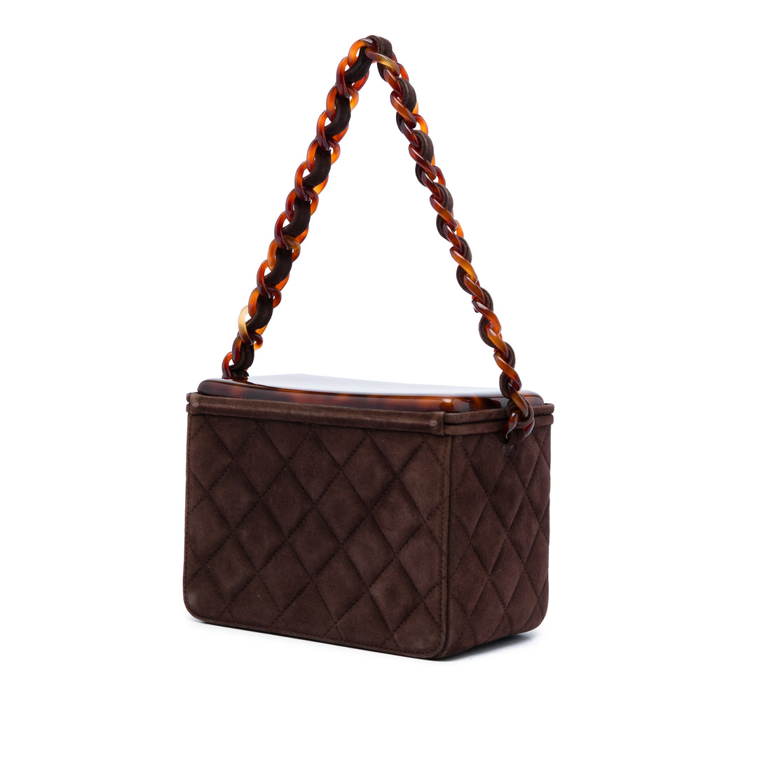 CC Matelassé Boîte Vanity Marron