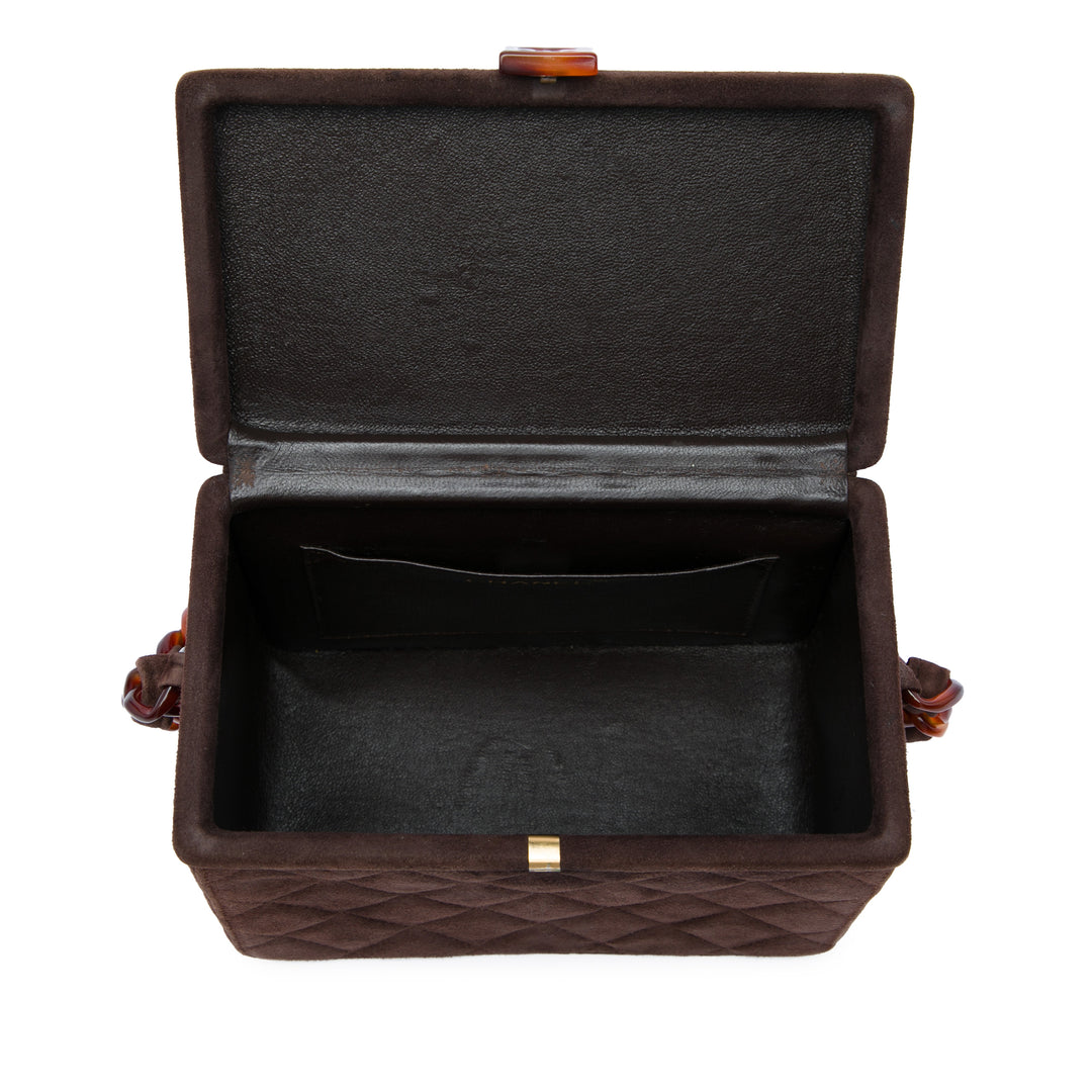 CC Matelassé Boîte Vanity Marron