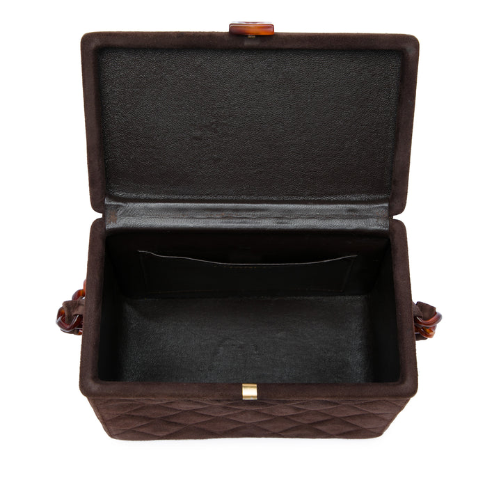 CC Matelassé Boîte Vanity Marron