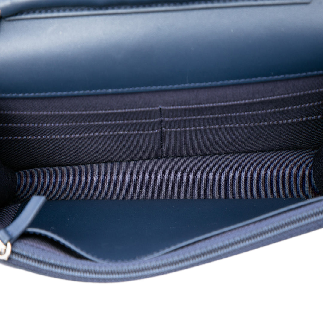 Matelassé Reissue 2.55 Wallet on Chain Vert
