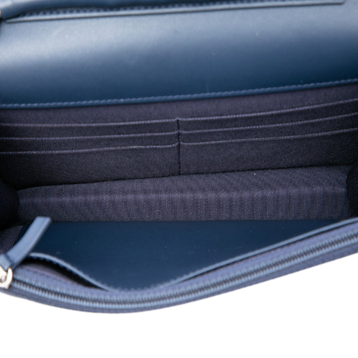 Matelassé Reissue 2.55 Wallet on Chain Vert