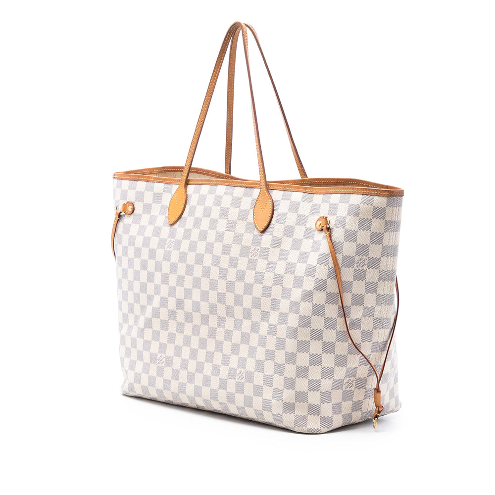 Louis Vuitton Neverfull GM Damier Azur Blanc – vue 2 – GABY PARIS