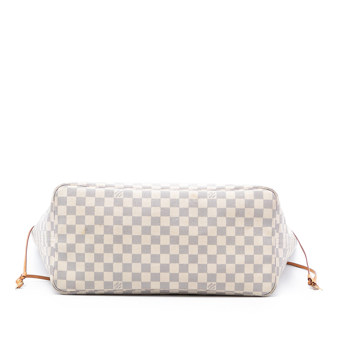 Louis Vuitton Neverfull GM Damier Azur Blanc – vue 3 – GABY PARIS