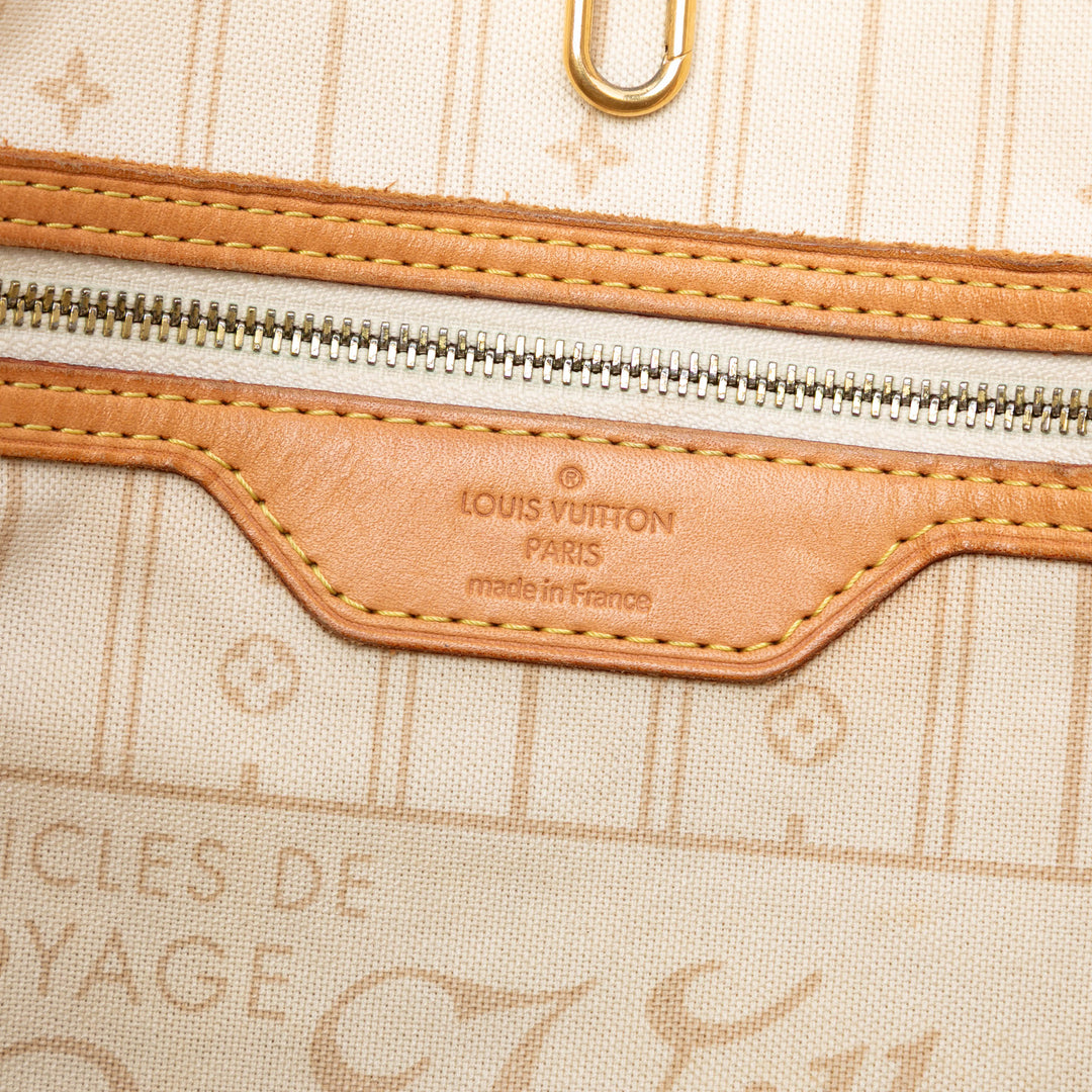 Louis Vuitton Neverfull GM Damier Azur Blanc – vue 6 – GABY PARIS