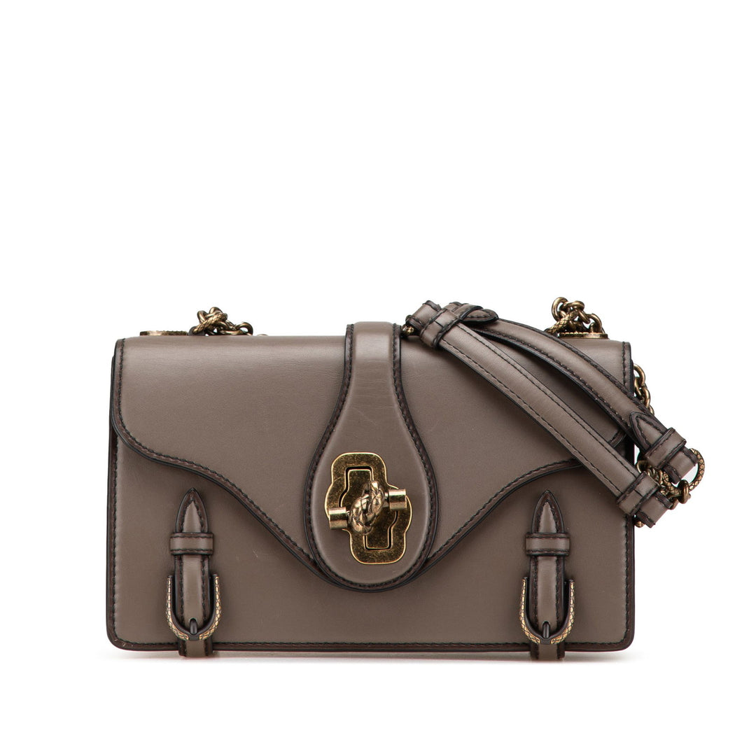 Bottega Veneta French Calf City Knot Shoulder Bag Brown - GABY PARIS