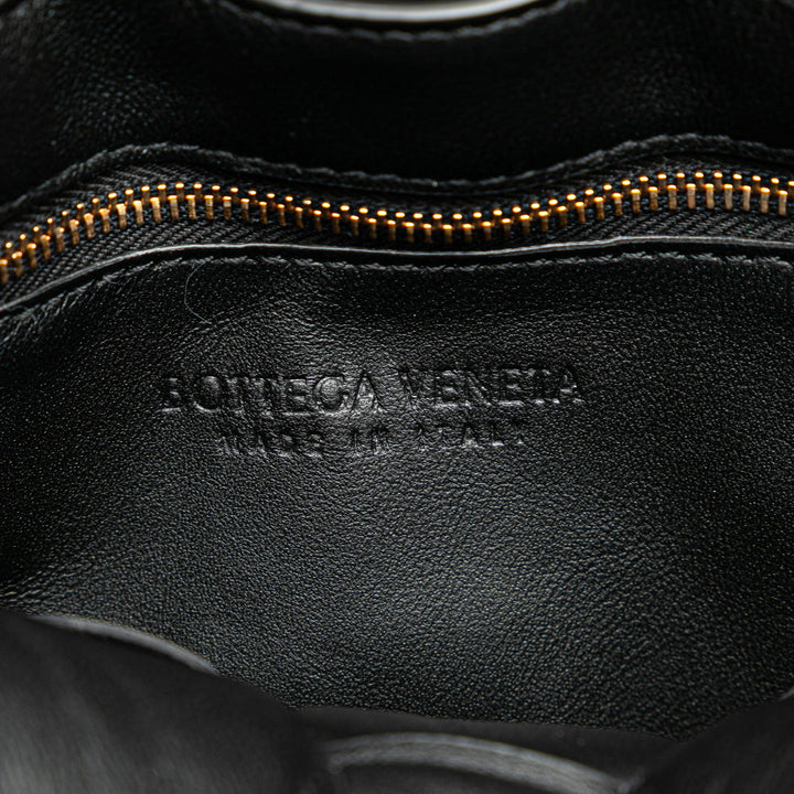 Bottega Veneta Nappa Intrecciato Padded Chain Cassette Satchel Black - GABY PARIS