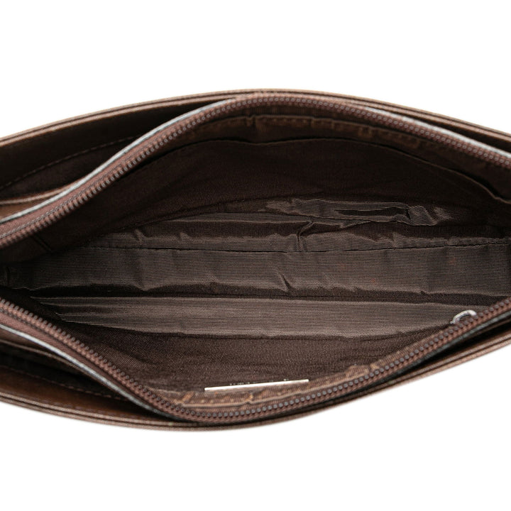 Burberry House Check Canvas Crossbody Brown - GABY PARIS