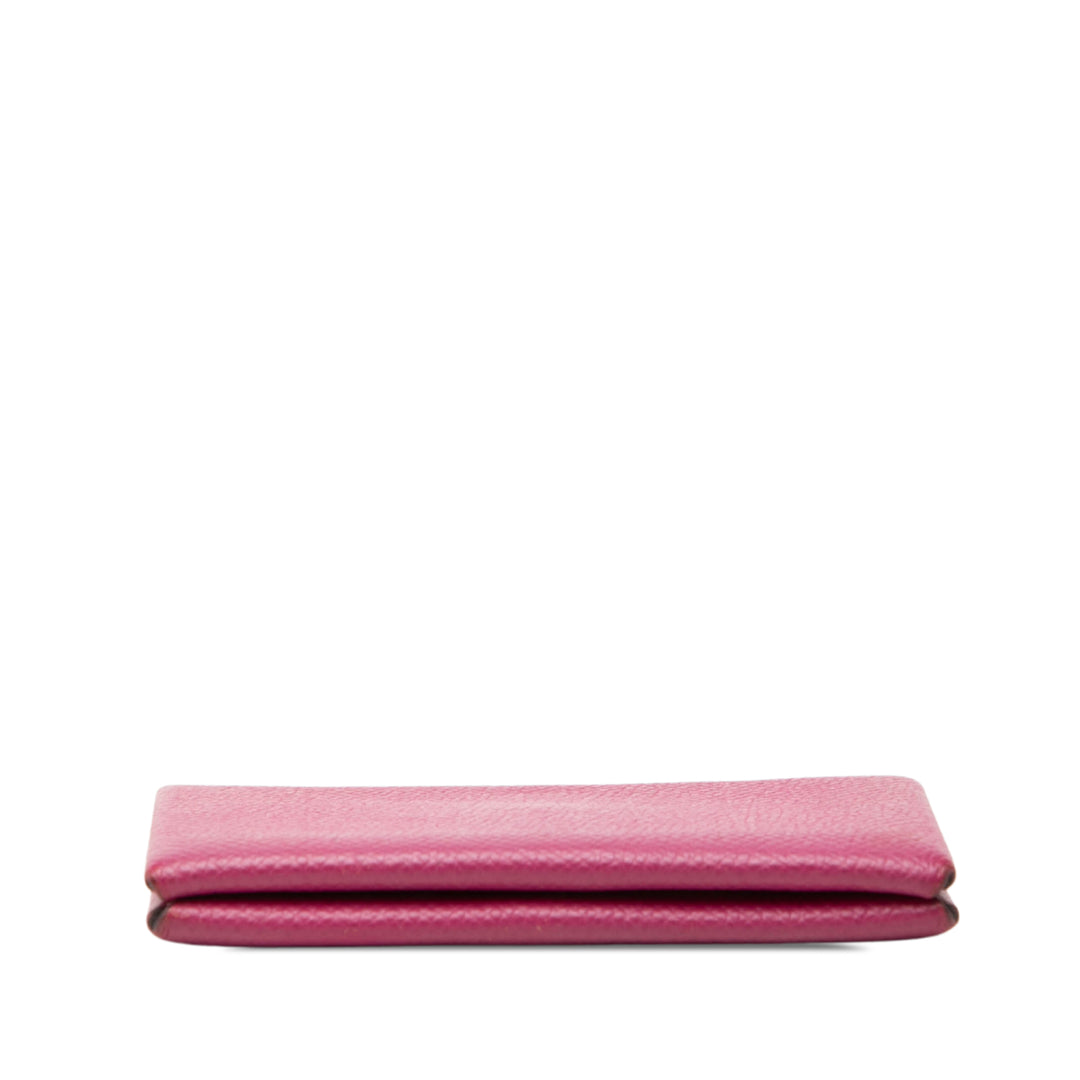 Hermès Calvi Porte-cartes Epsom Rose