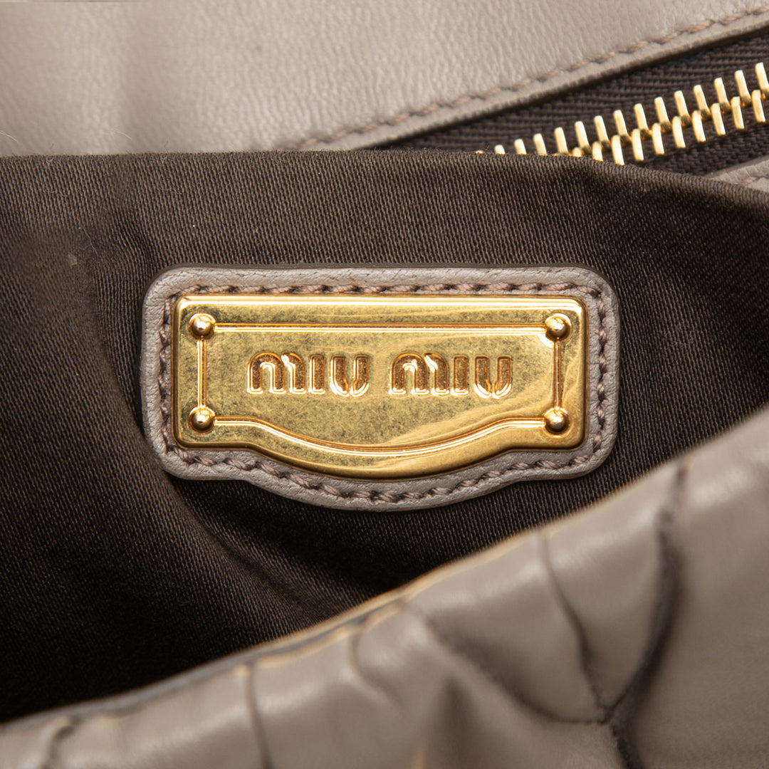 Miu Miu Matelasse Nappa Sac