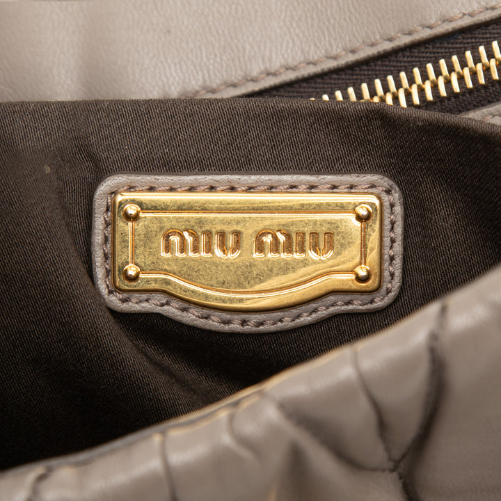 Miu Miu Matelasse Nappa Sac