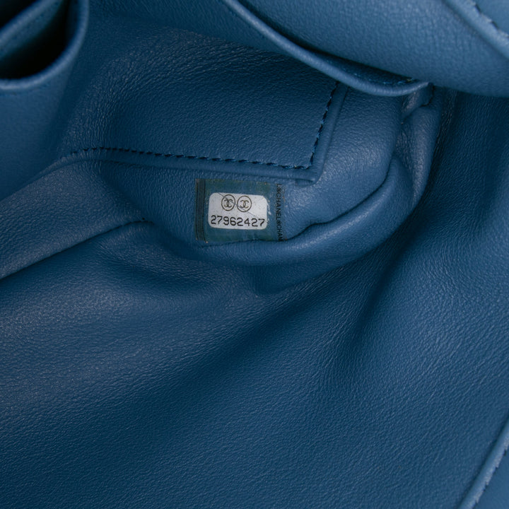 Small Quilted Lambskin Trendy CC Flap Blue - Gaby Paris