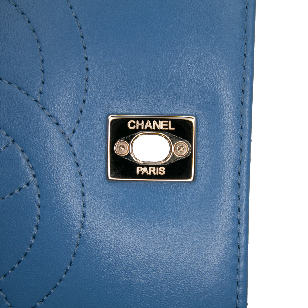 Small Quilted Lambskin Trendy CC Flap Blue - Gaby Paris
