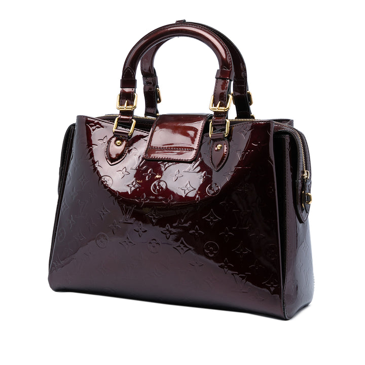 Louis Vuitton Melrose Avenue Cuir verni Monogram Violet – vue 2 – GABY PARIS