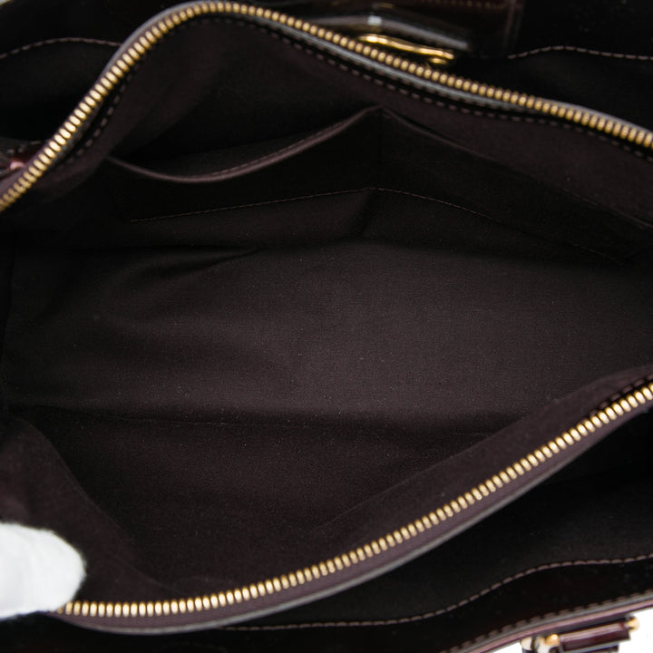 Louis Vuitton Melrose Avenue Cuir verni Monogram Violet – vue 4 – GABY PARIS