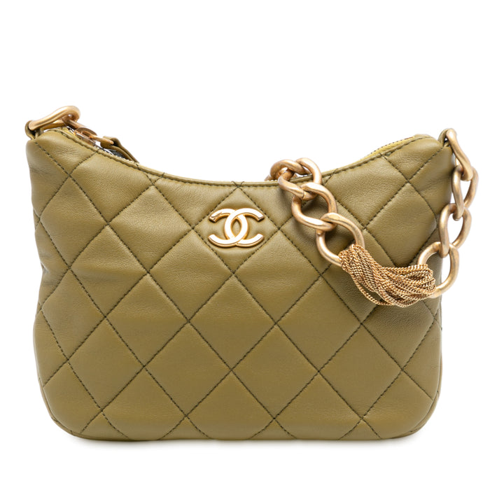 Chanel Paris Dakar Matelassé Cuir d’agneau Mixed Chain Hobo