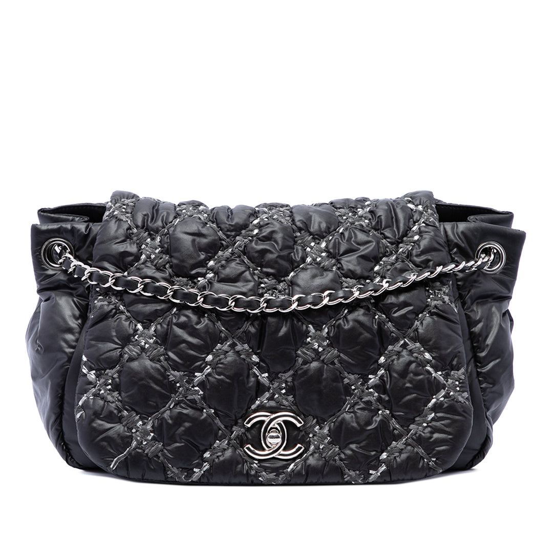 Chanel Paris Byzance On Stitch Bubble Accordion à rabat Noir – vue principale – GABY PARIS