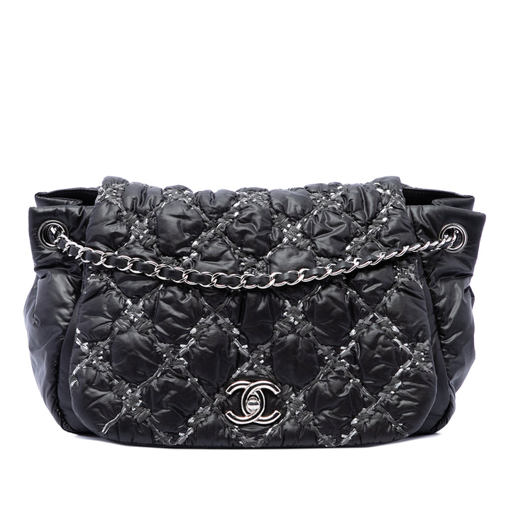 Chanel Paris Byzance On Stitch Bubble Accordion à rabat Noir – vue principale – GABY PARIS