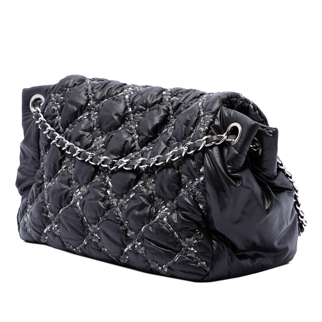 Chanel Paris Byzance On Stitch Bubble Accordion à rabat Noir – vue 2 – GABY PARIS