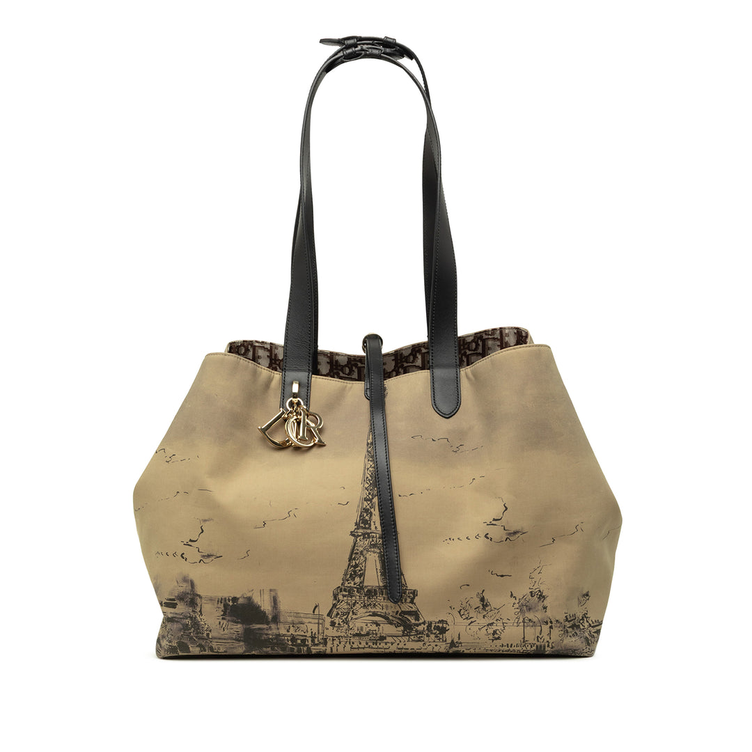 Dior Eiffel Tower Toujours Cabas Grand Noir – vue principale – GABY PARIS