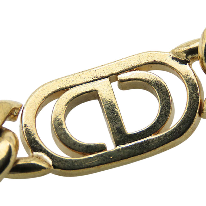 Dior Doré Plated Rhinestones 30 Montaigne Chain Bracelet Doré – GABY PARIS Authentique