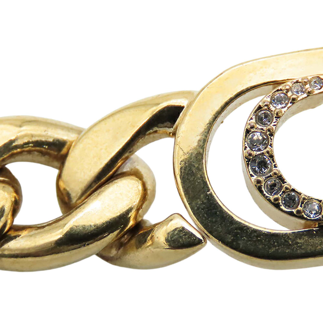 Dior Doré Plated Rhinestones 30 Montaigne Chain Bracelet Doré – GABY PARIS Authentique
