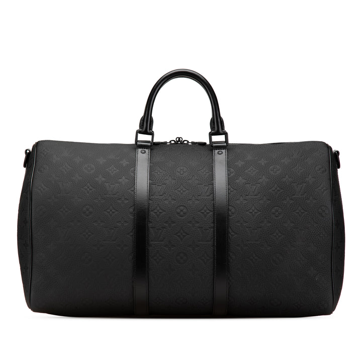 Monogram Taurillon Keepall Bandouliere 50 Black - Gaby Paris