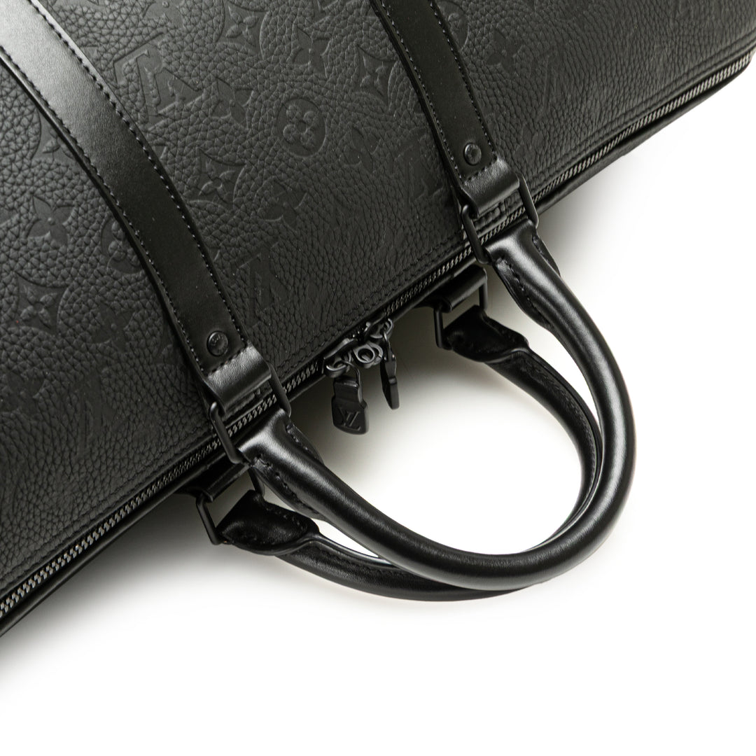 Monogram Taurillon Keepall Bandouliere 50 Black - Gaby Paris