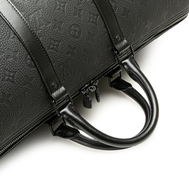 Monogram Taurillon Keepall Bandouliere 50 Black - Gaby Paris