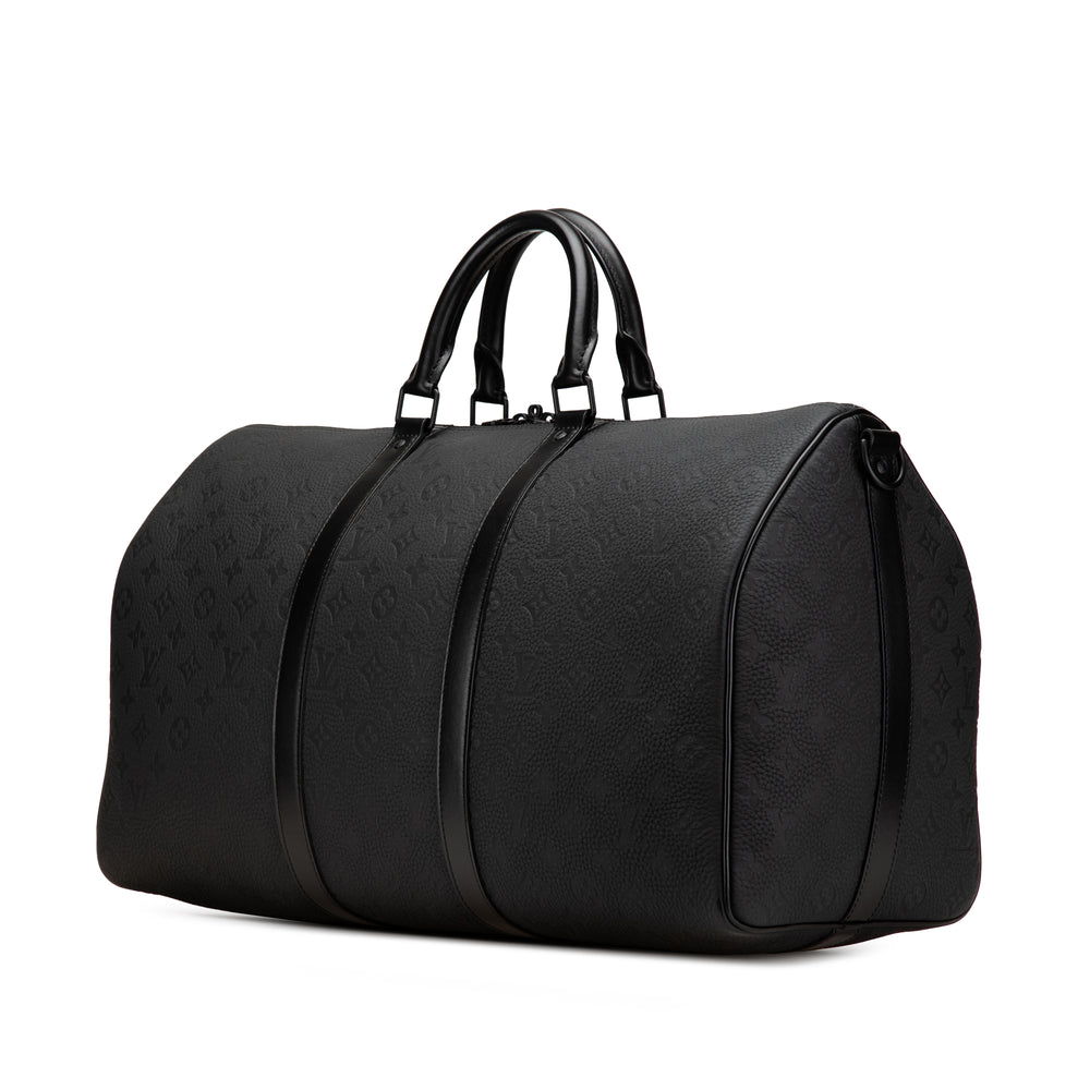 Monogram Taurillon Keepall Bandouliere 50 Black - Gaby Paris