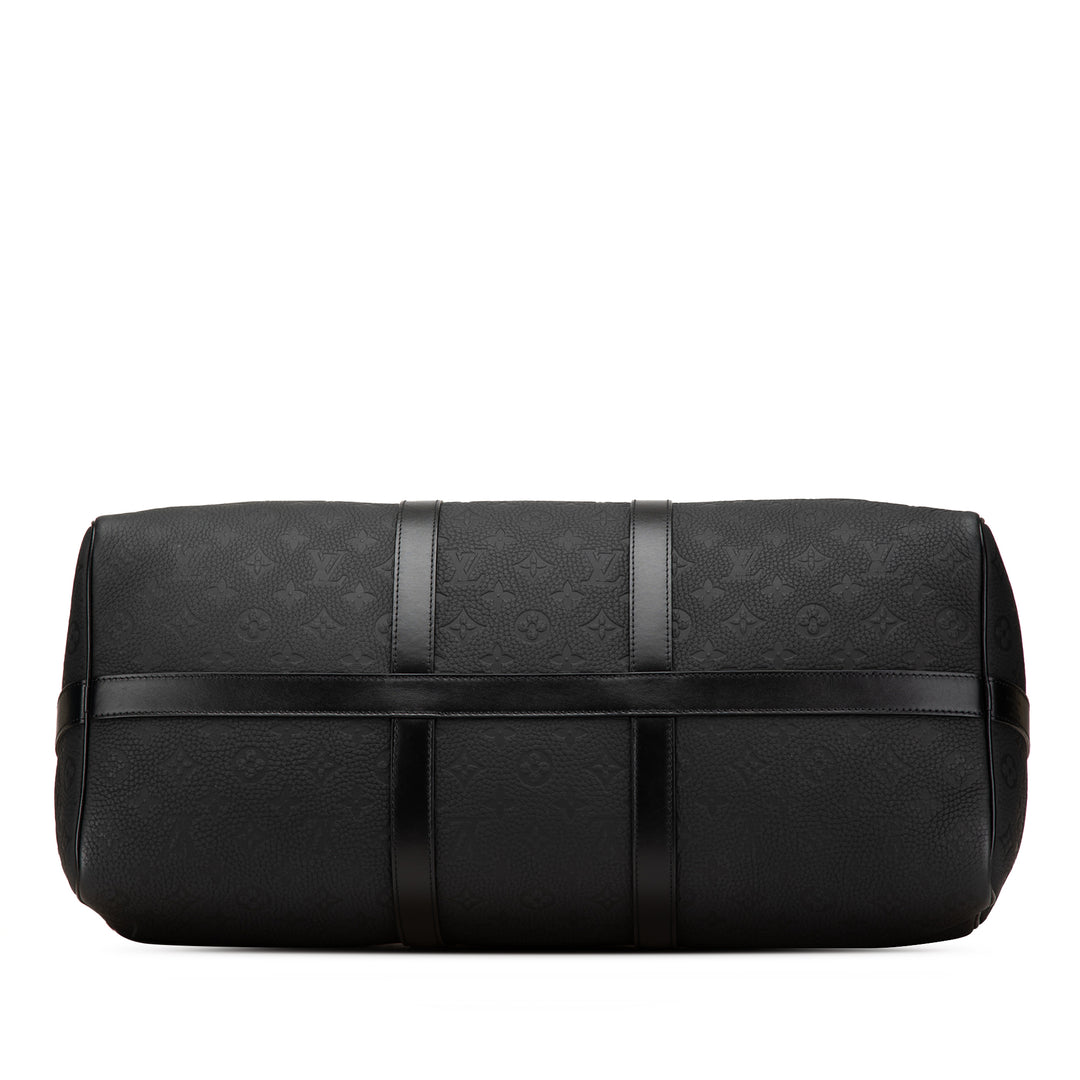 Monogram Taurillon Keepall Bandouliere 50 Black - Gaby Paris