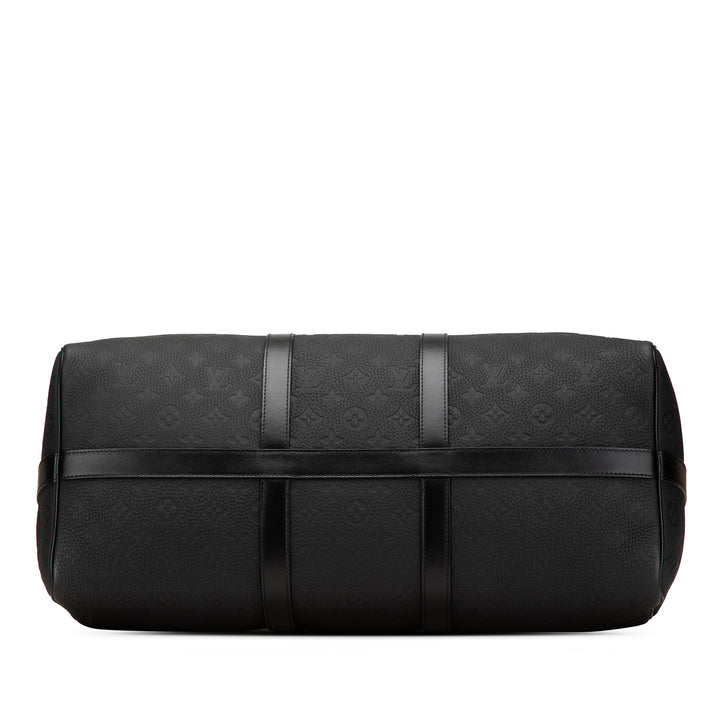 Monogram Taurillon Keepall Bandouliere 50 Black - Gaby Paris
