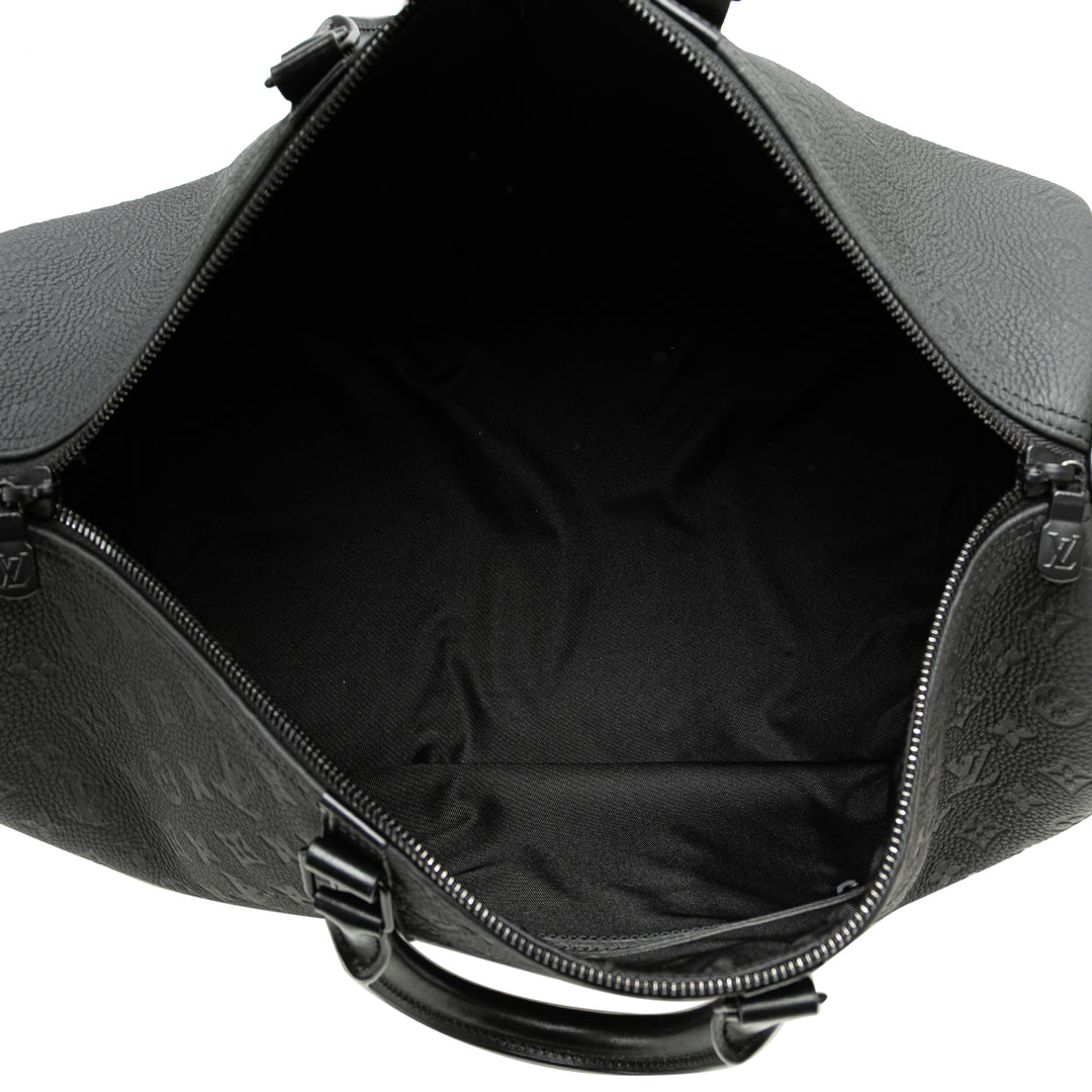 Monogram Taurillon Keepall Bandouliere 50 Black - Gaby Paris