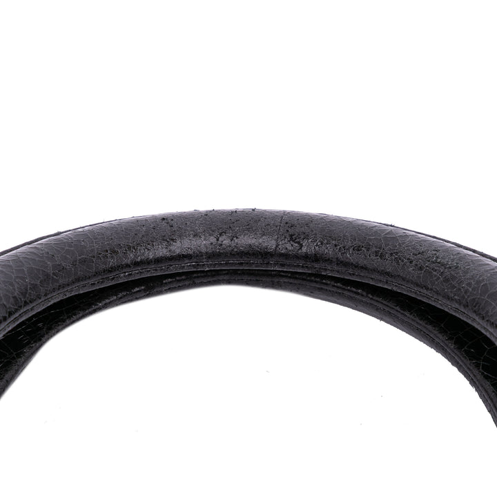 Dior Medium Ceramic Effect Deerskin Jeweled Swan Lady Dior Noir